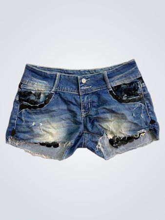 Miss Grace Jeans Denim-Shorts