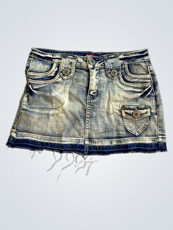 Leuchtender Jeansrock