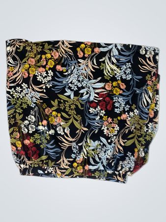 edc schwarzer Rock mit Blumenmuster