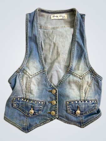 Lonky Denim Jeans Damen-Jeansweste
