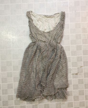 Chiffonkleid mit Polka‑Dot‑Muster