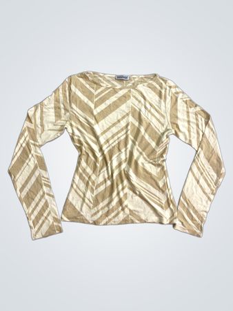 COCONUDA Women's Langarm-gestreiftes Oberteil