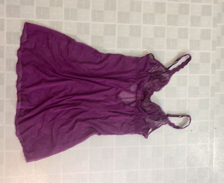 Victoria's Secret Purple Lace Babydoll Lingerie