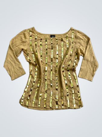 FREE'S PARIS Sequin Long Sleeve Top