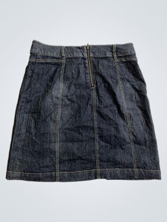 Saia jeans RENUAR com zíperes