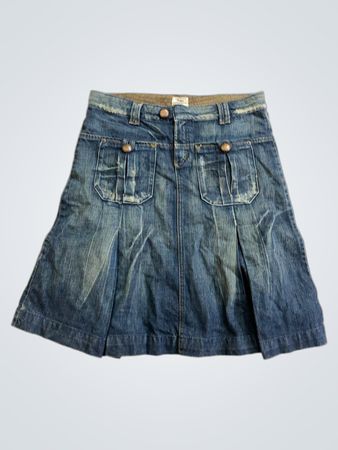 Saia jeans da marca autêntica Xdye From Well's River