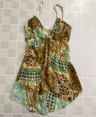 Vestido tipo camisola estampado