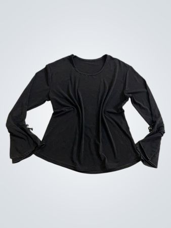 Black long sleeve top