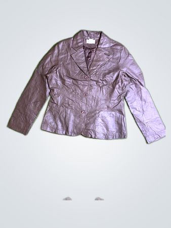 Chadwicks Faux Leather Blazer