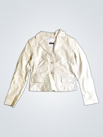 John Preston Beige Leather Jacket