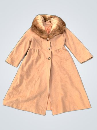 Tan Fur-Lined Coat