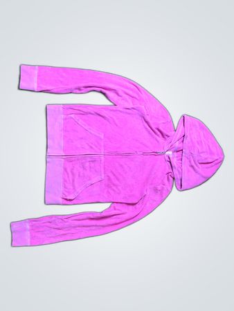 Juicy Couture Pink Velour Zip-Up Hoodie