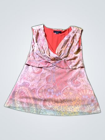 Westwood Printed Draped Blouse