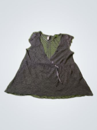 Unbranded Black Sheer Lace Blouse