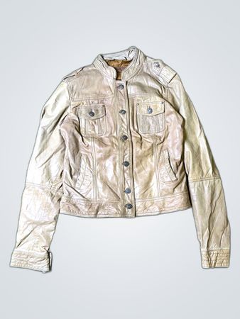Camaieu Tan Leather Jacket
