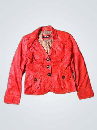 Gerry Weber Red Leather Jacket