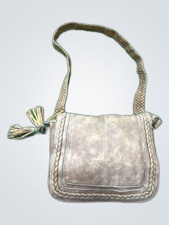 Unbranded Brown Faux Leather Braided Shoulder Bag