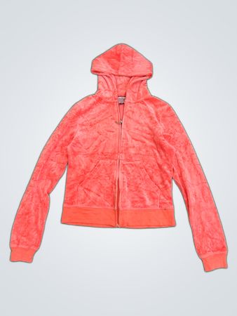 Juicy Couture Pink Velour Zip-Up Hoodie