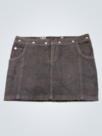 Wrangler Black Denim Mini Skirt