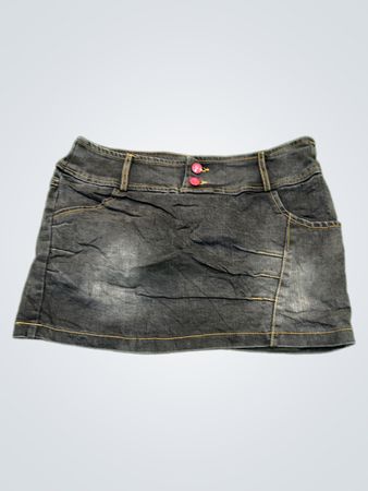 LISUO Gray Denim Skirt