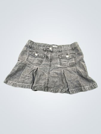 Flashlights Gray Denim Skirt
