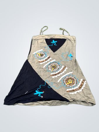 Embroidered Sleeveless Dress