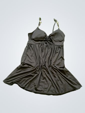 Black Tankini Swim Top