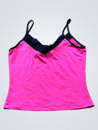 ICE Pink Lace Trim Cami Top