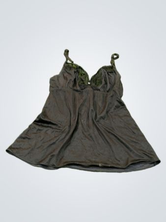 Black Lace-Trimmed Camisole