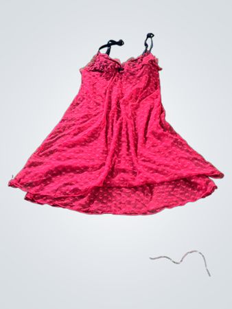 Red Dress with Black Lining