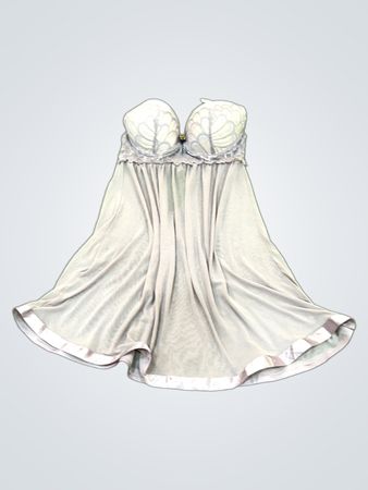 Gray Push-Up Chemise
