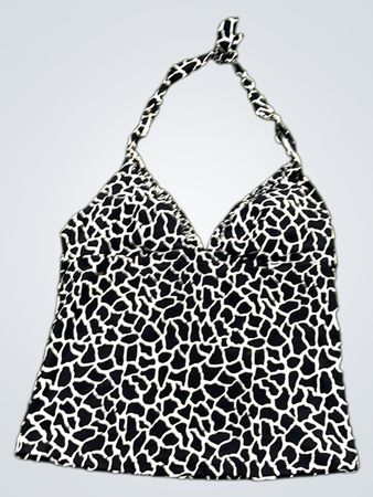 Giraffe Print Halter Neck Top