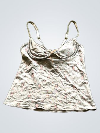 Gray Floral Cami