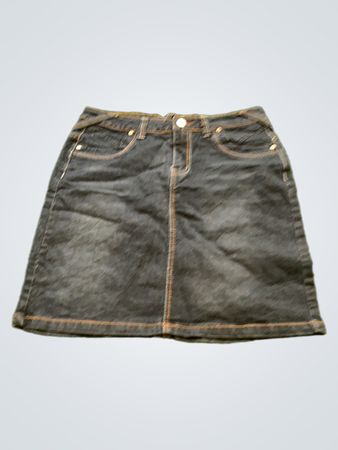 X-Mail Denim Mini Skirt