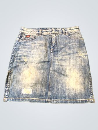 GAS Jeans Distressed Mini Denim Skirt