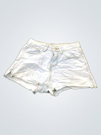 White Denim Shorts