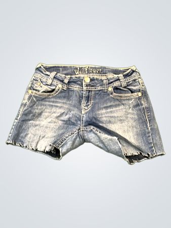 Wallflower Low-Rise Denim Shorts