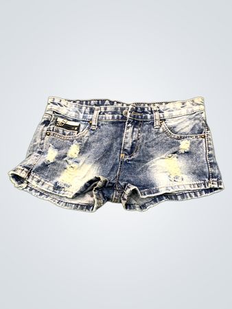Distressed Denim Shorts