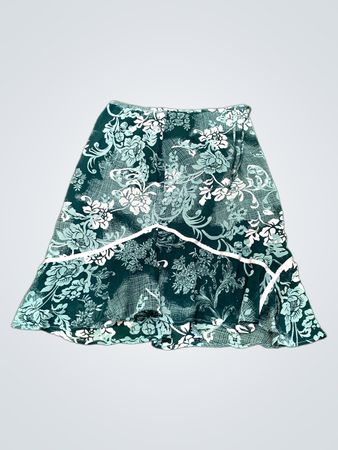 ZE-ZE Floral Print Skirt