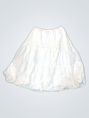 White Tiered Skirt