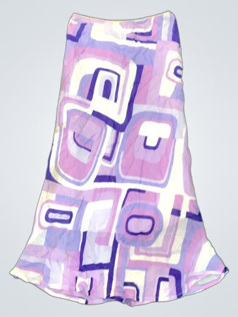 Unbranded Geometric Print Flared Mini Skirt