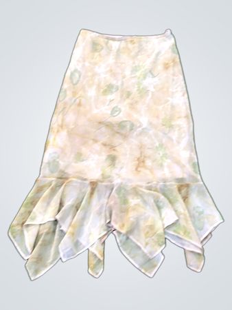 JAQB Floral Ruffled Skirt