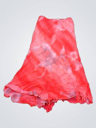 Pink and Orange Ruffled Skirt