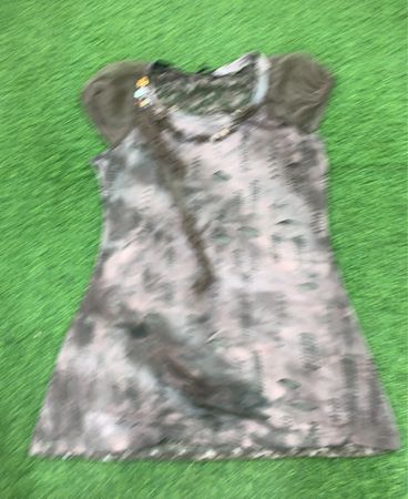 Gray Floral Dress