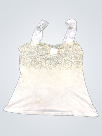 Unbranded White Lace Cami Top