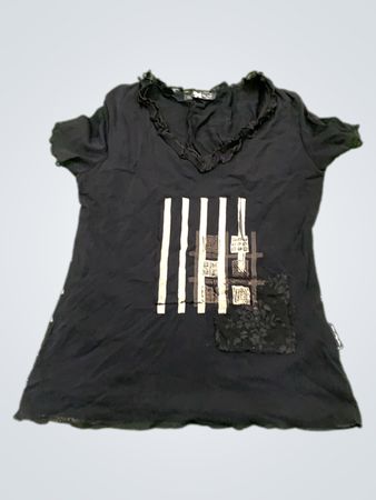 Black and White Striped T-Shirt