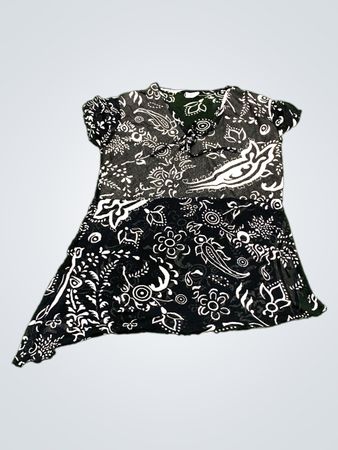 Green Paisley Top