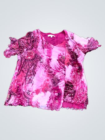Pink Paisley Blouse