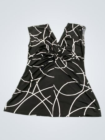 Black and White Patterned Dress