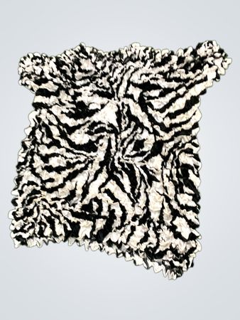 Zebra Print Silk Scarf